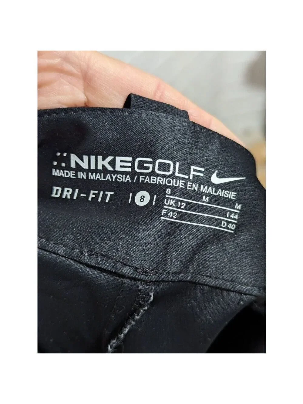 Nike Golf Women's 8 Black Dri-Fit Skort